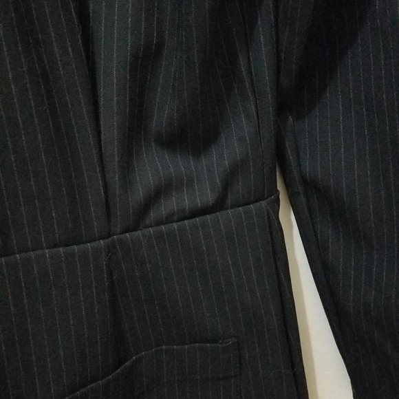 NWT PINSTRIPE TIE CLASSIC BLAZER JUMPSUIT - Picture 8 of 9